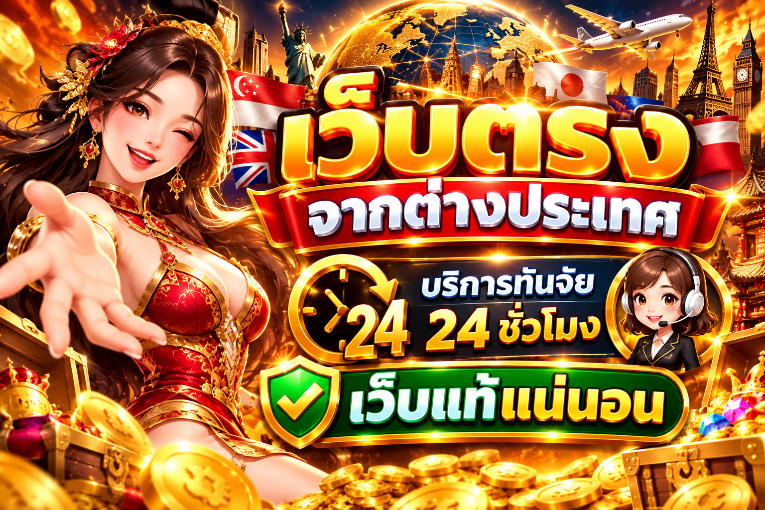 เว็บตรงจากต่างประเทศ บริการทันจัย 24 ชั่วโมง เว็บแท้แน่นอน